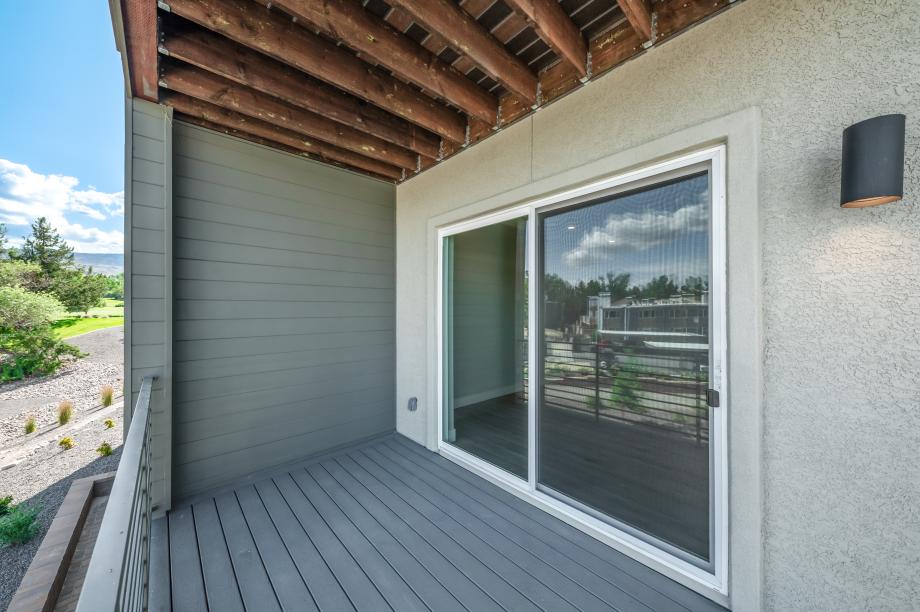 Covered deck located off the great room