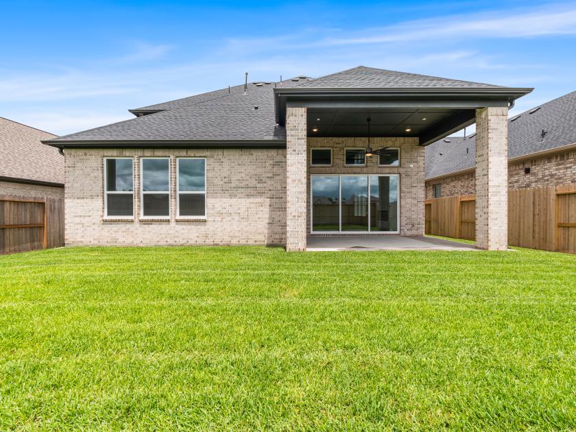 Spacious covered patio ideal for outdoor living