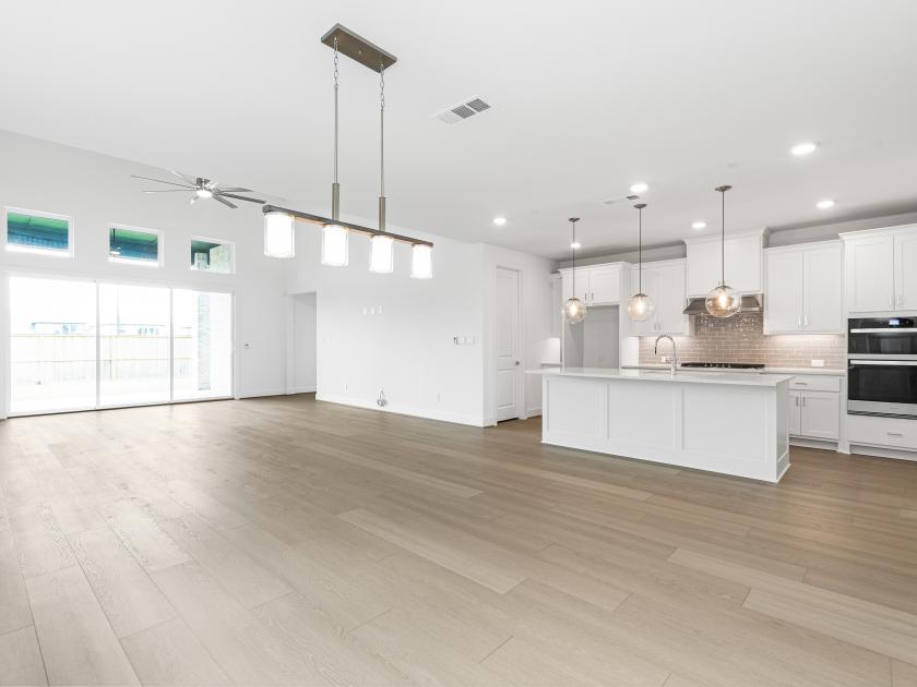 Casual dining area adjacent to kitchen and great room