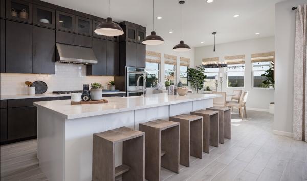 Gourmet kitchen with upgraded cabinets, countertops, and KitchenAid appliances