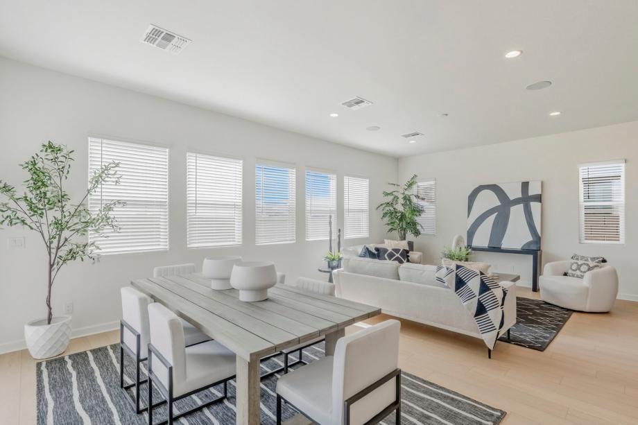 Stunning casual dining area flows effortlessly into great room and kitchen