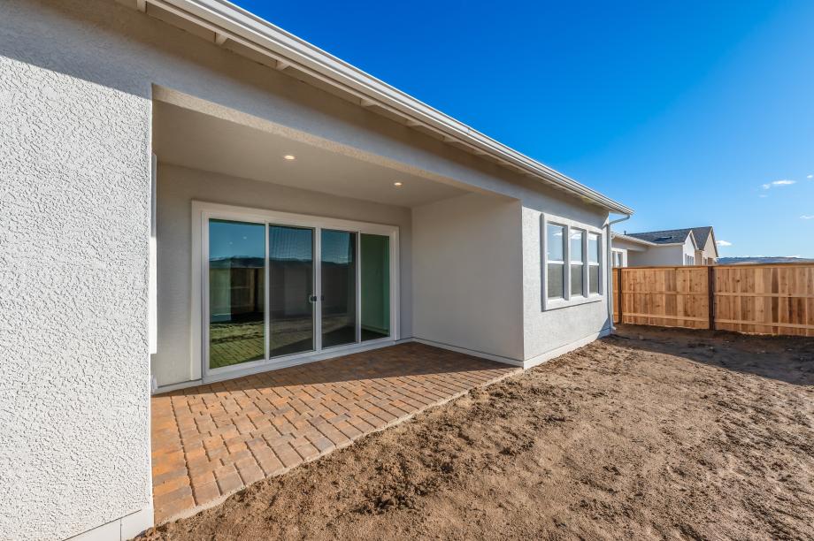 Spacious covered patio ideal for outdoor living