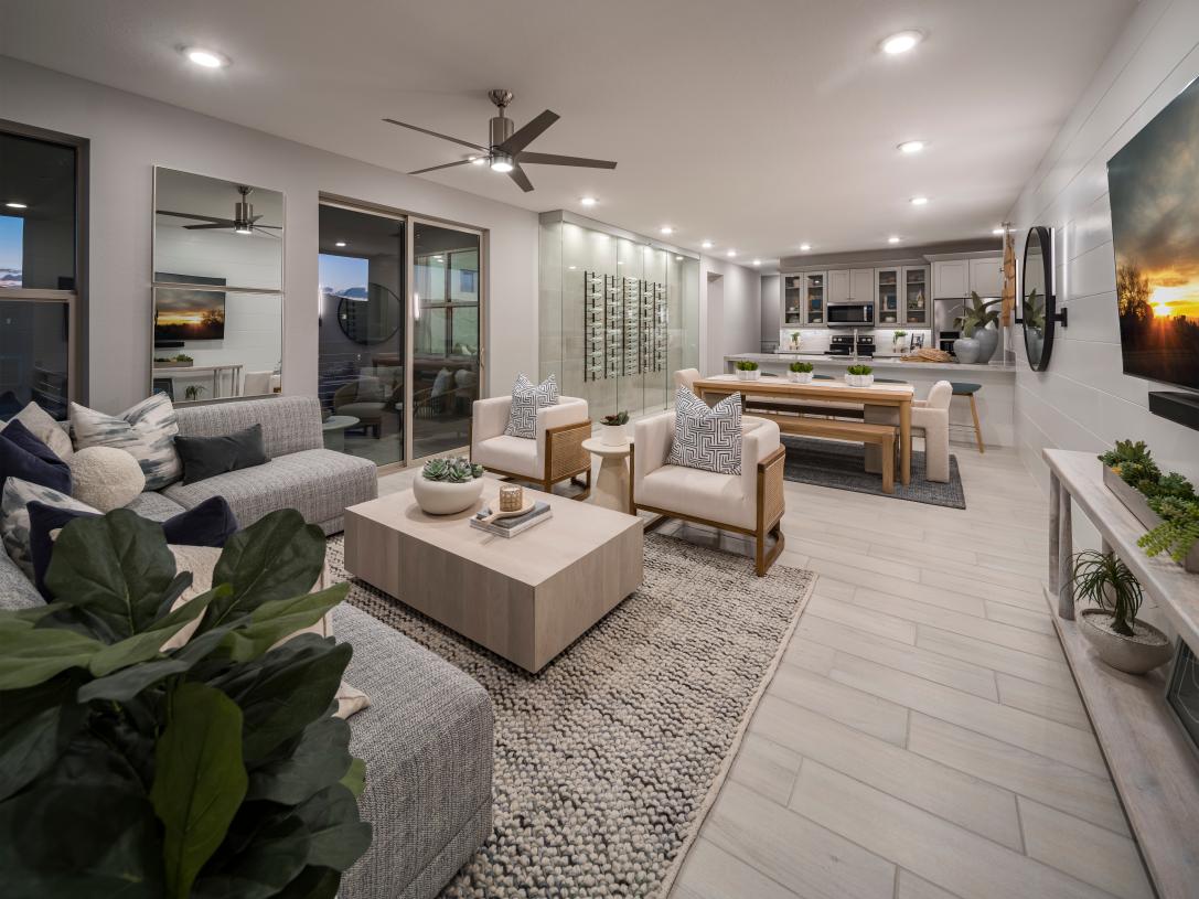 Open concept floor plans with private patio or balcony access