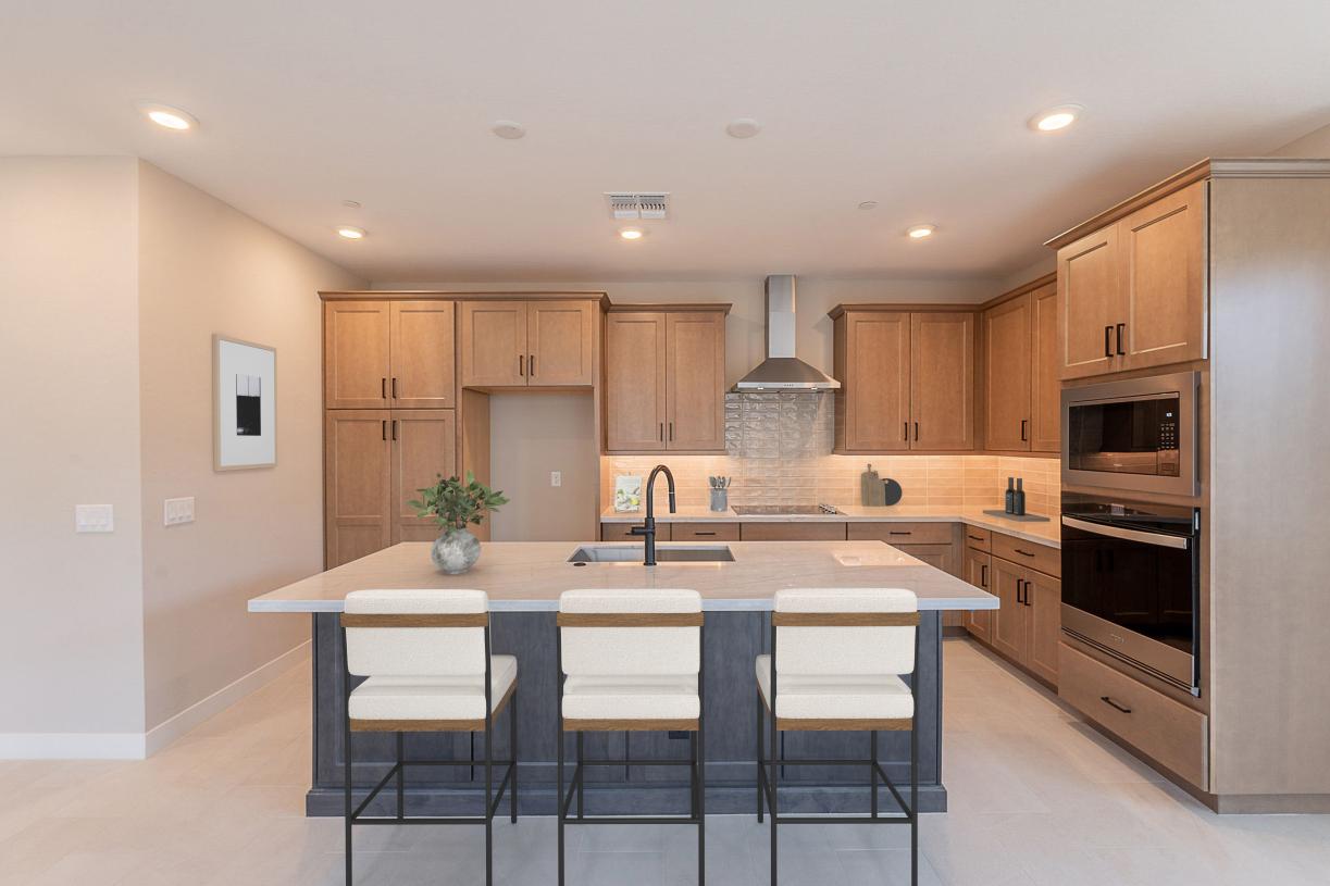 Well-appointed kitchen with beautiful cabinets