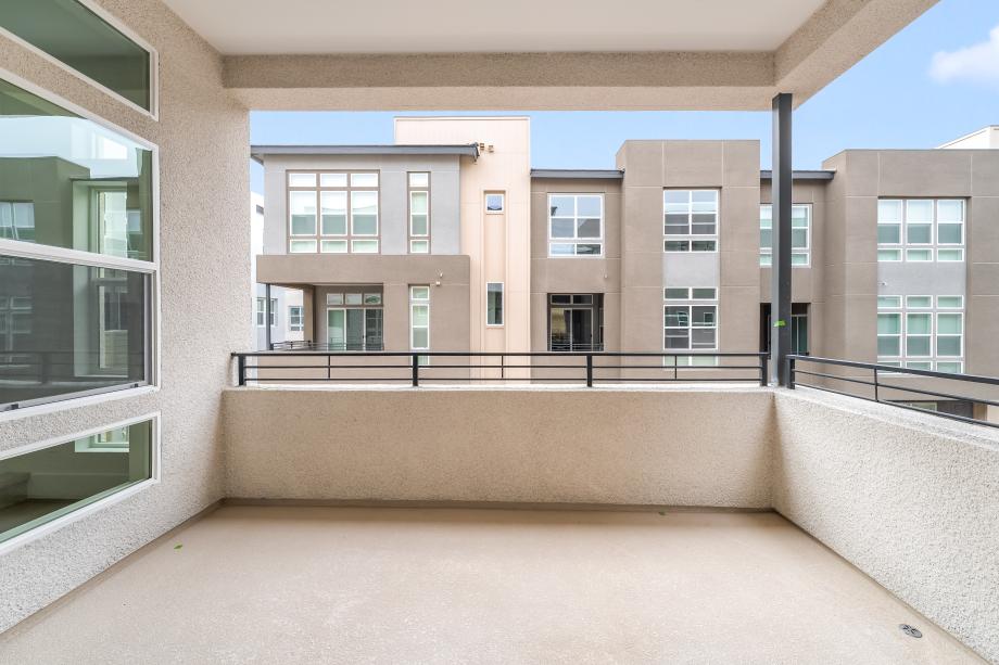 Generous covered patio
