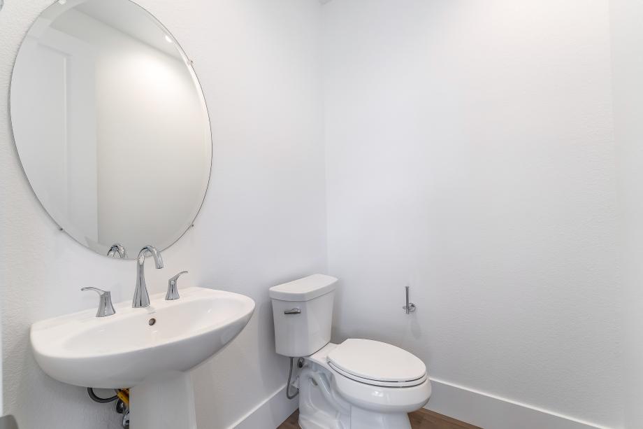 Convenient powder on main floor