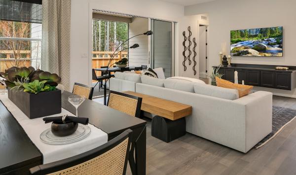 Open floor plan of the Meissa model home