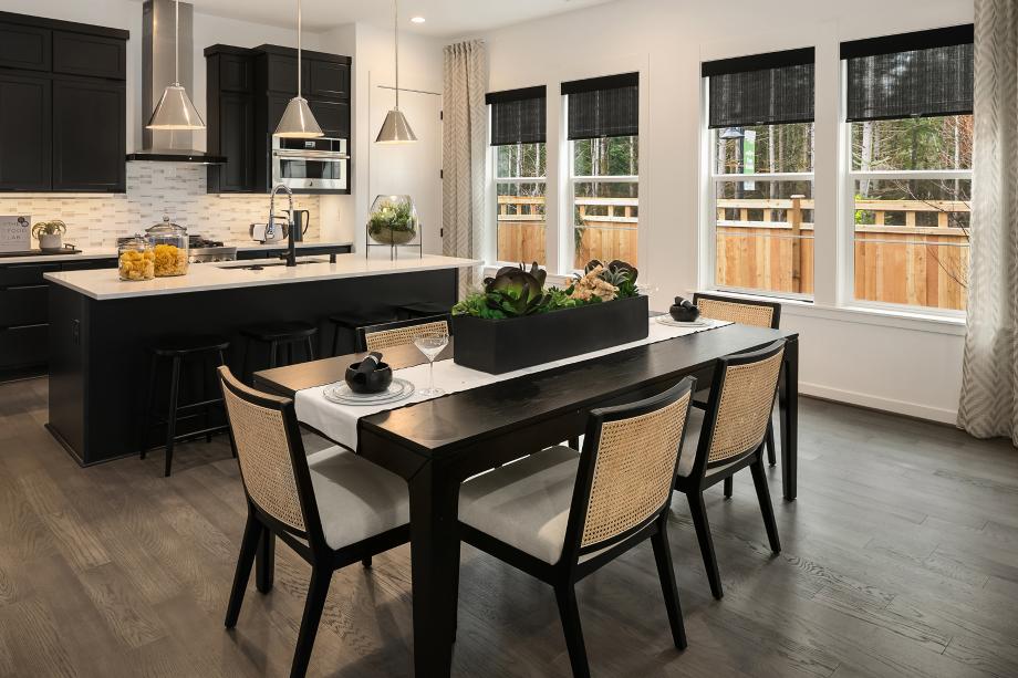Casual dining area adjacent to the kitchen