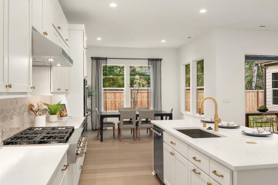 Kitchen and dining area