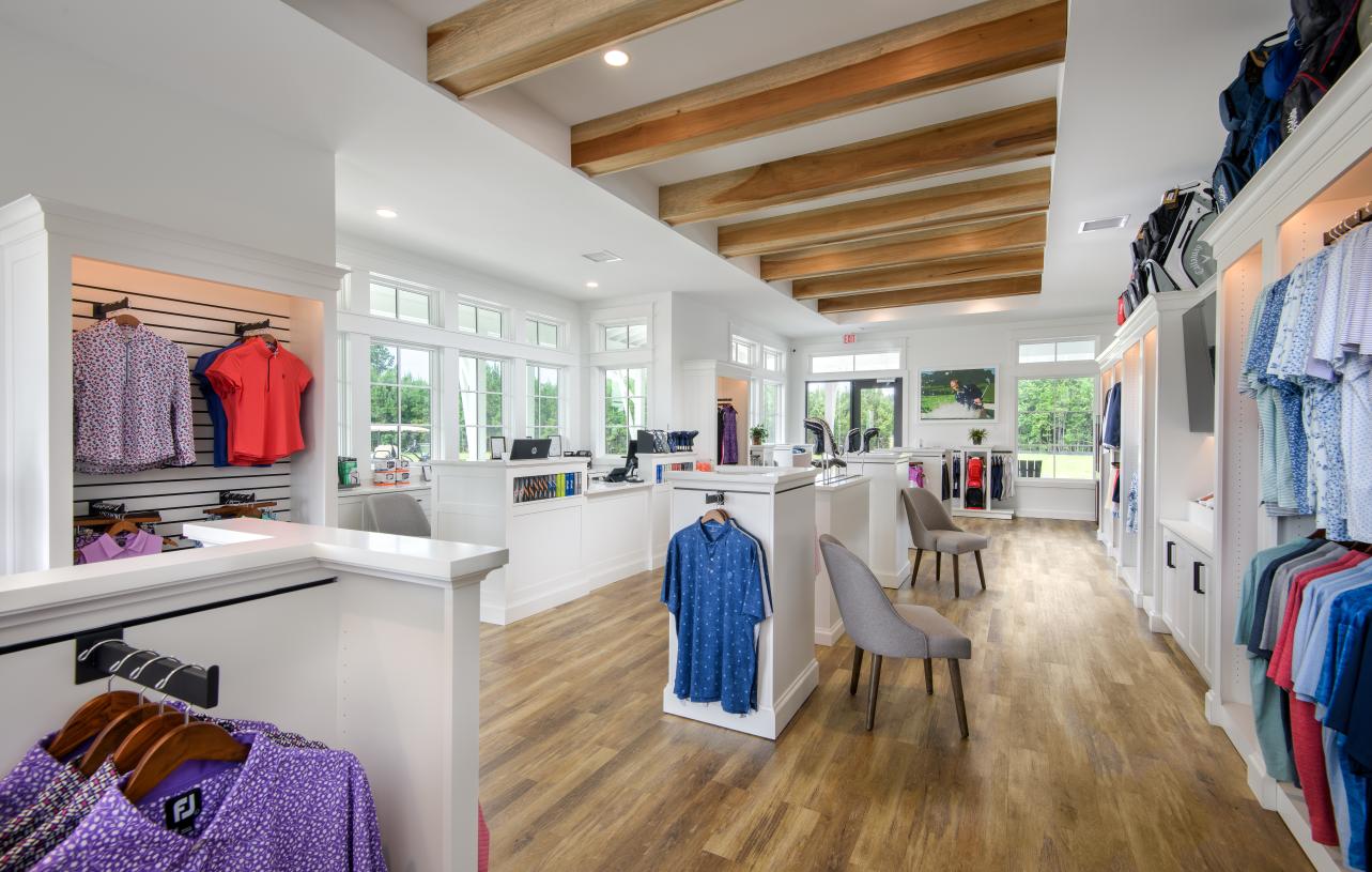 Pro shop with locker rooms