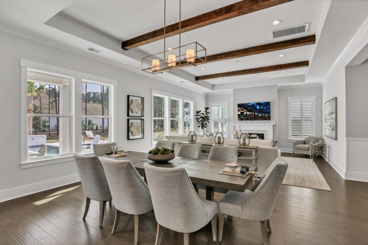 Gorgeous dining areas