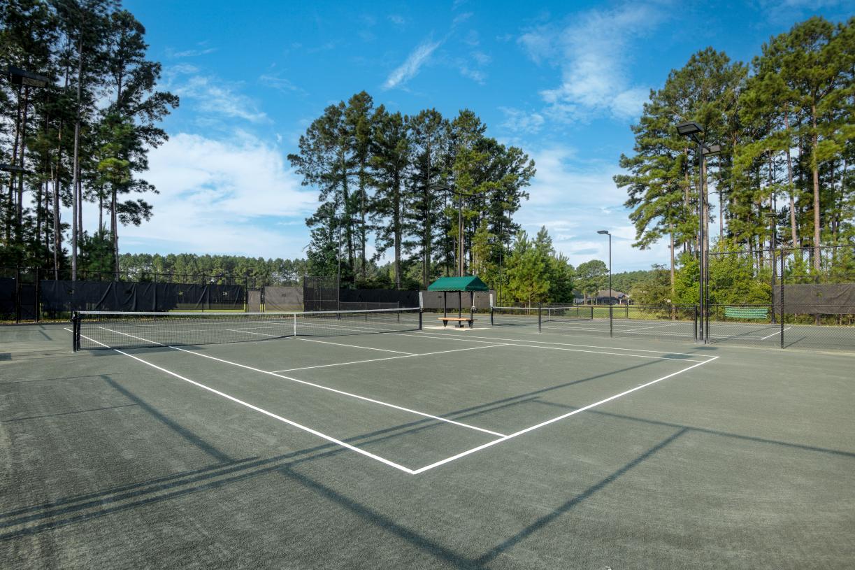 Clay tennis courts
