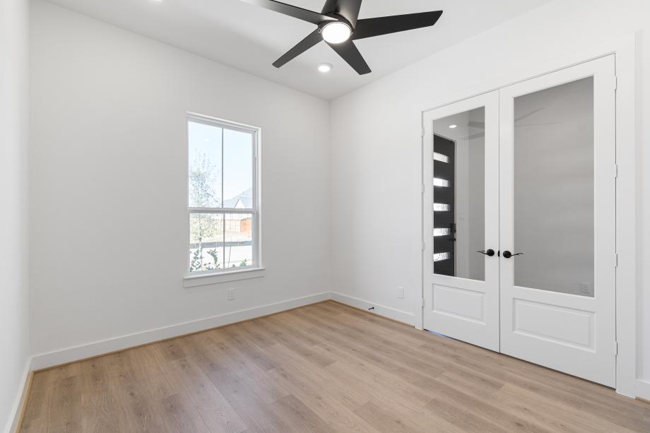 Office with privacy doors