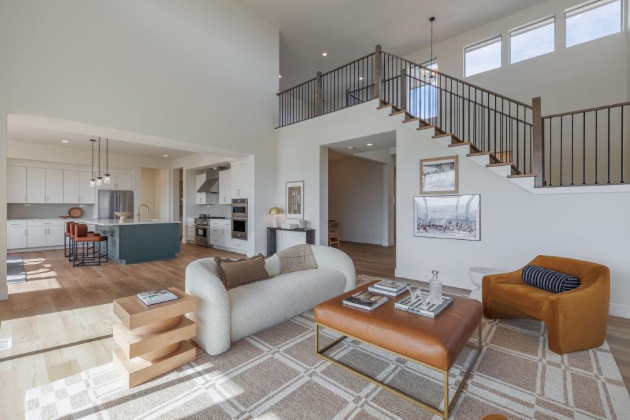 Great room with ample natural light