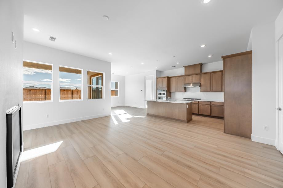 Ample natural lighting in the great room