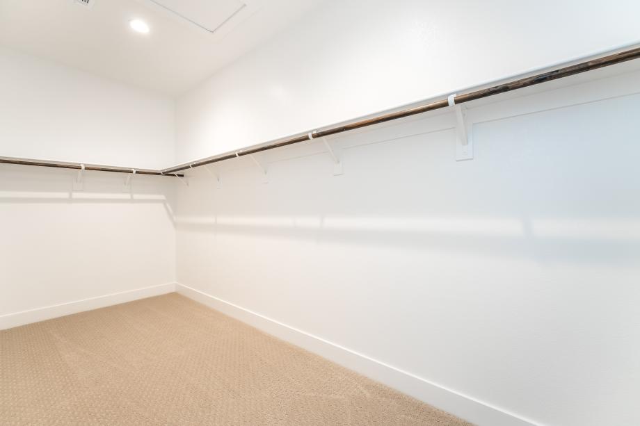 Large walk-in primary closet