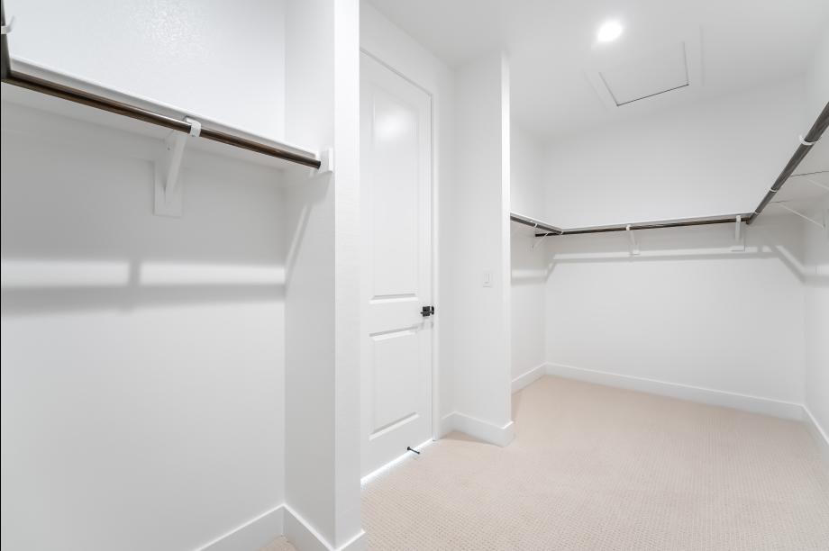 Large walk-in primary closet