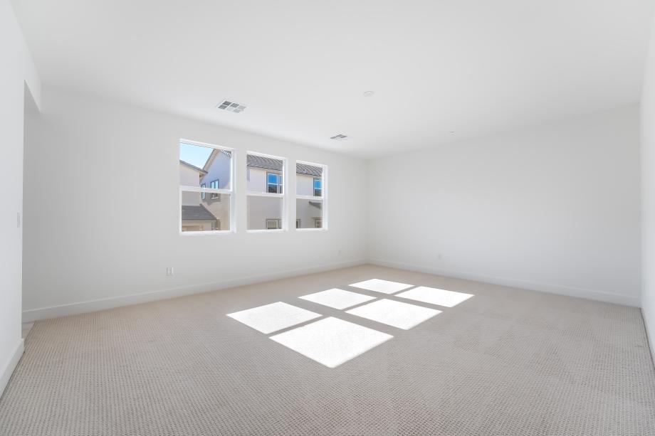 Expansive primary bedroom