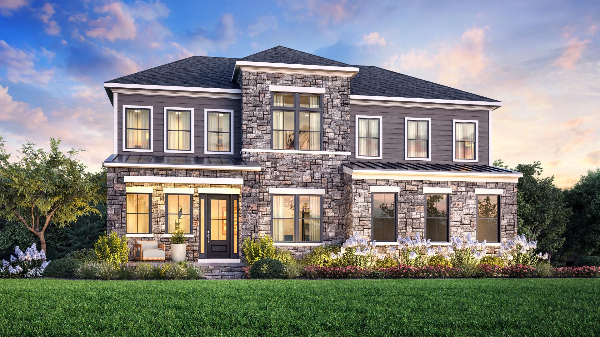 Sagamore Model Home Design in Toll Brothers at Dix Hills by Toll Brothers