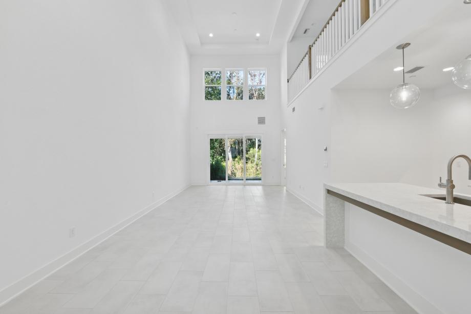 Ample natural lighting in the great room