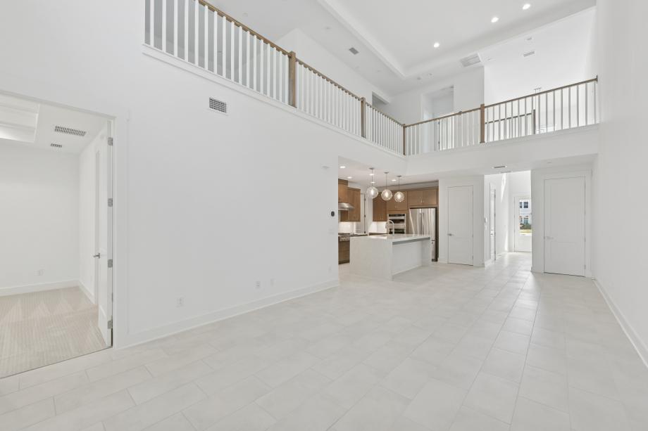 Soaring high ceilings in the great room