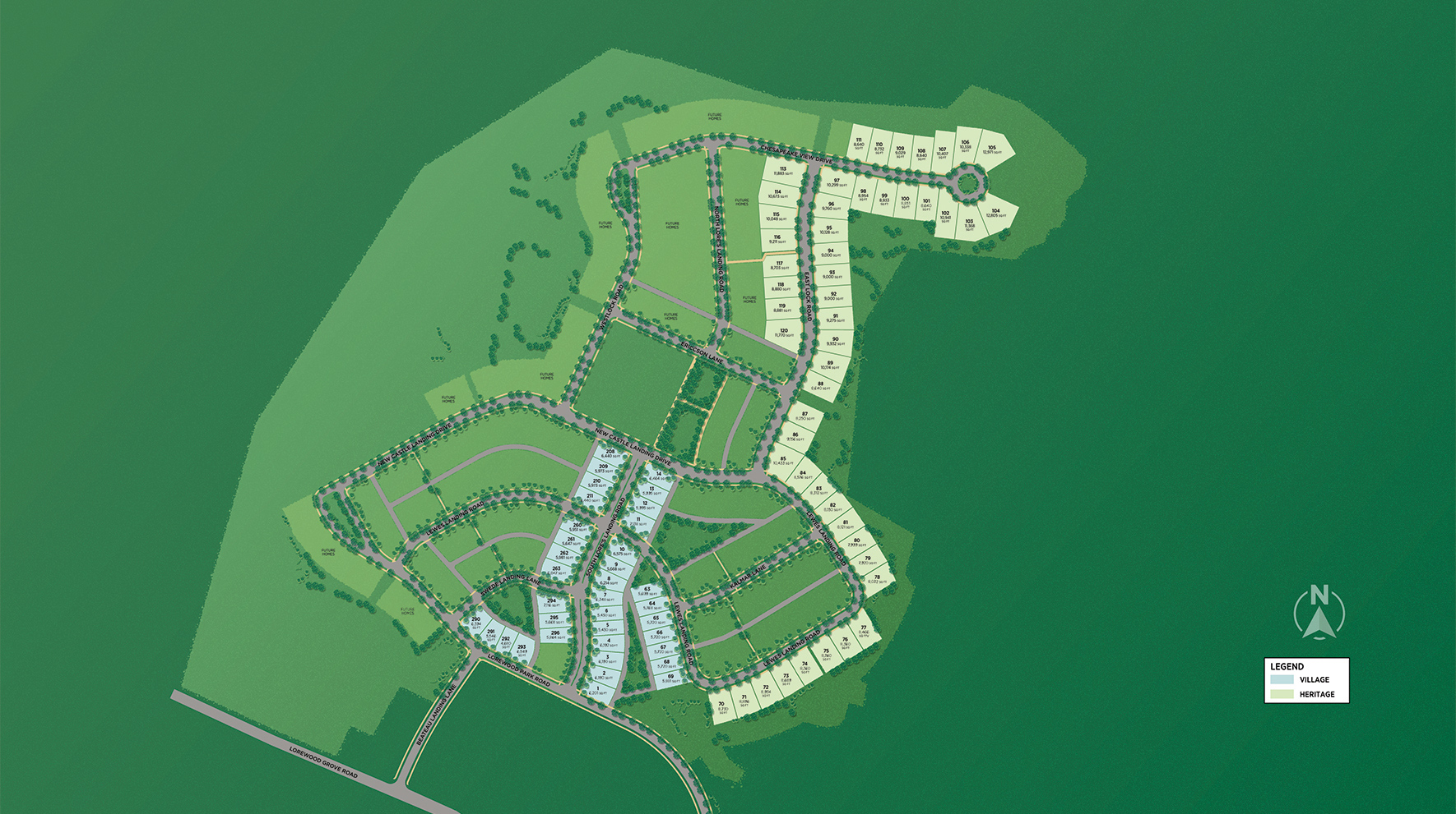 Brighton by Toll Brothers - Heritage Collection Site Plan