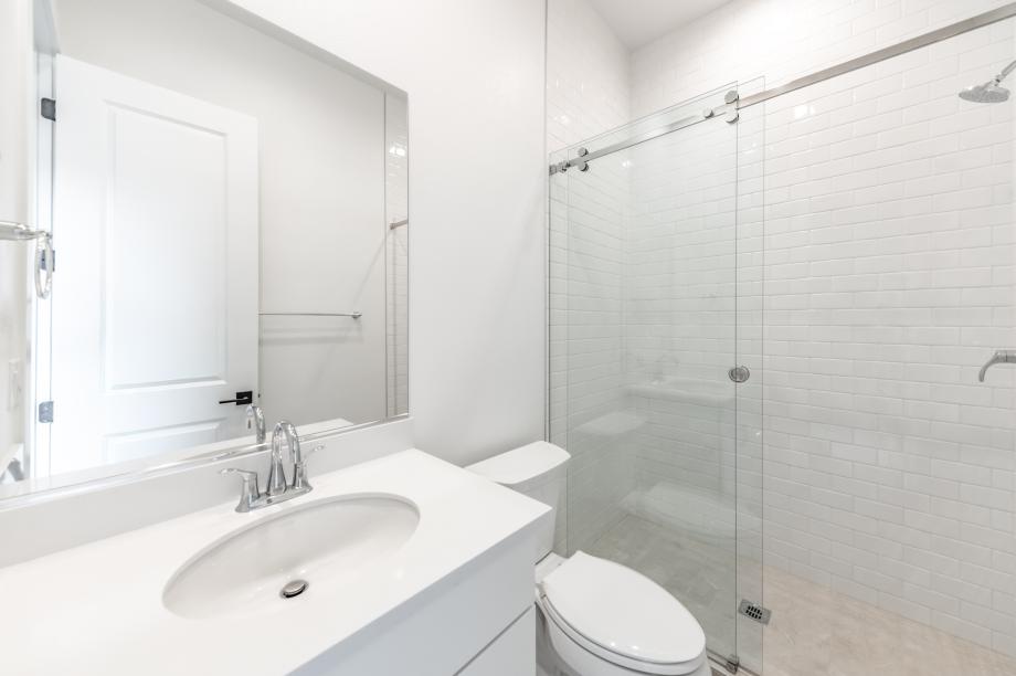 Secondary bathroom with walk-in shower