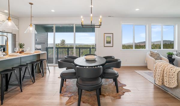 Franklin on home site 5 offers westerly views from the open living space