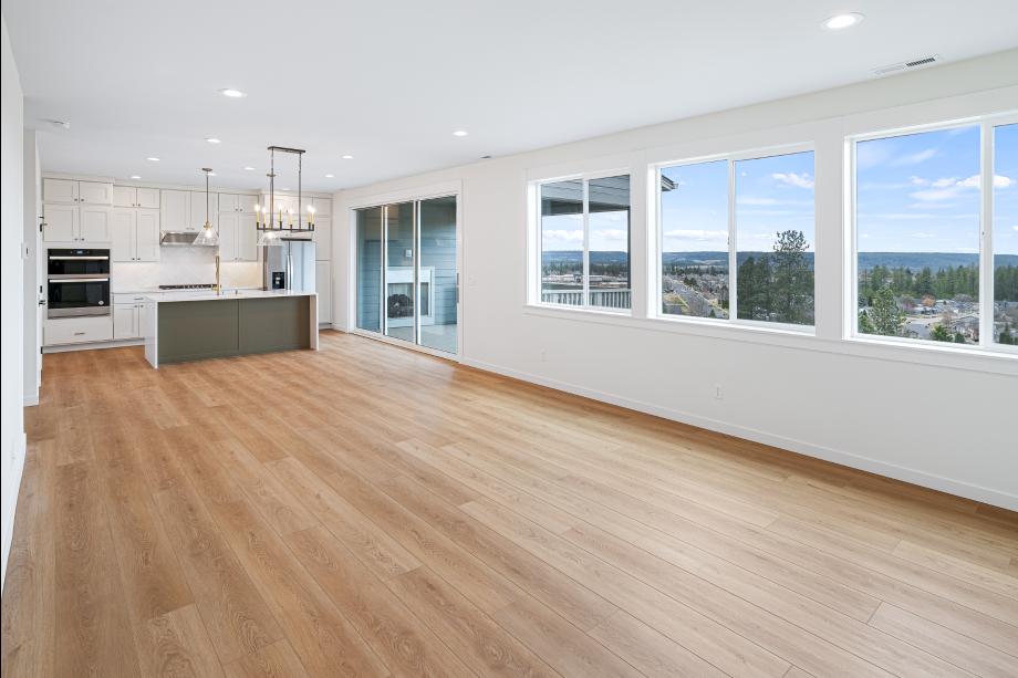 Expansive westerly views from the open-concept great room