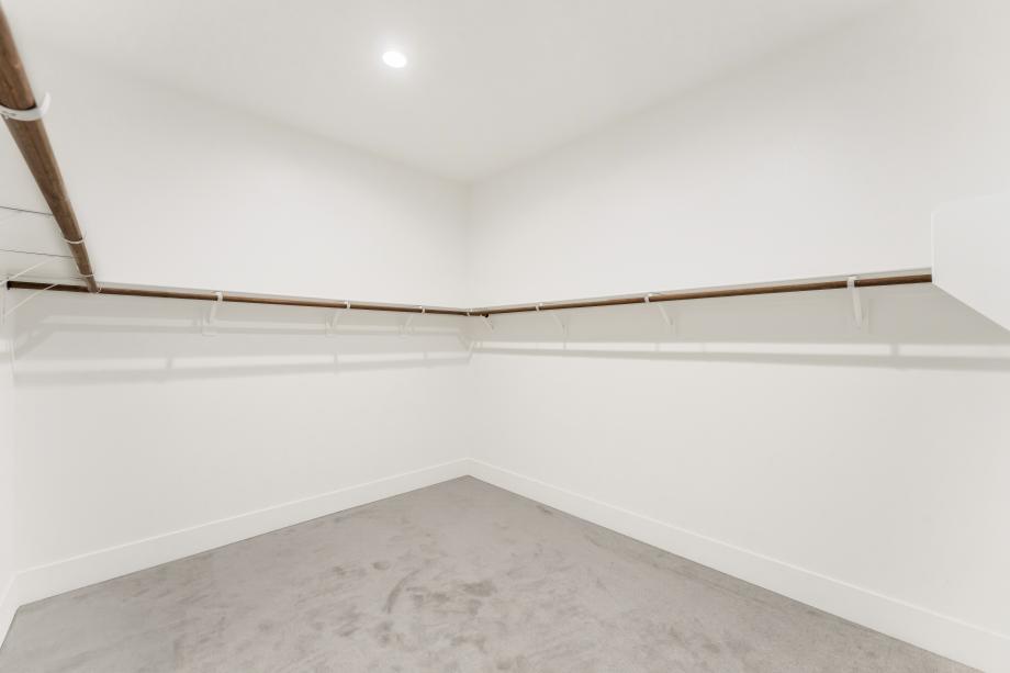 Large walk-in closet at primary
