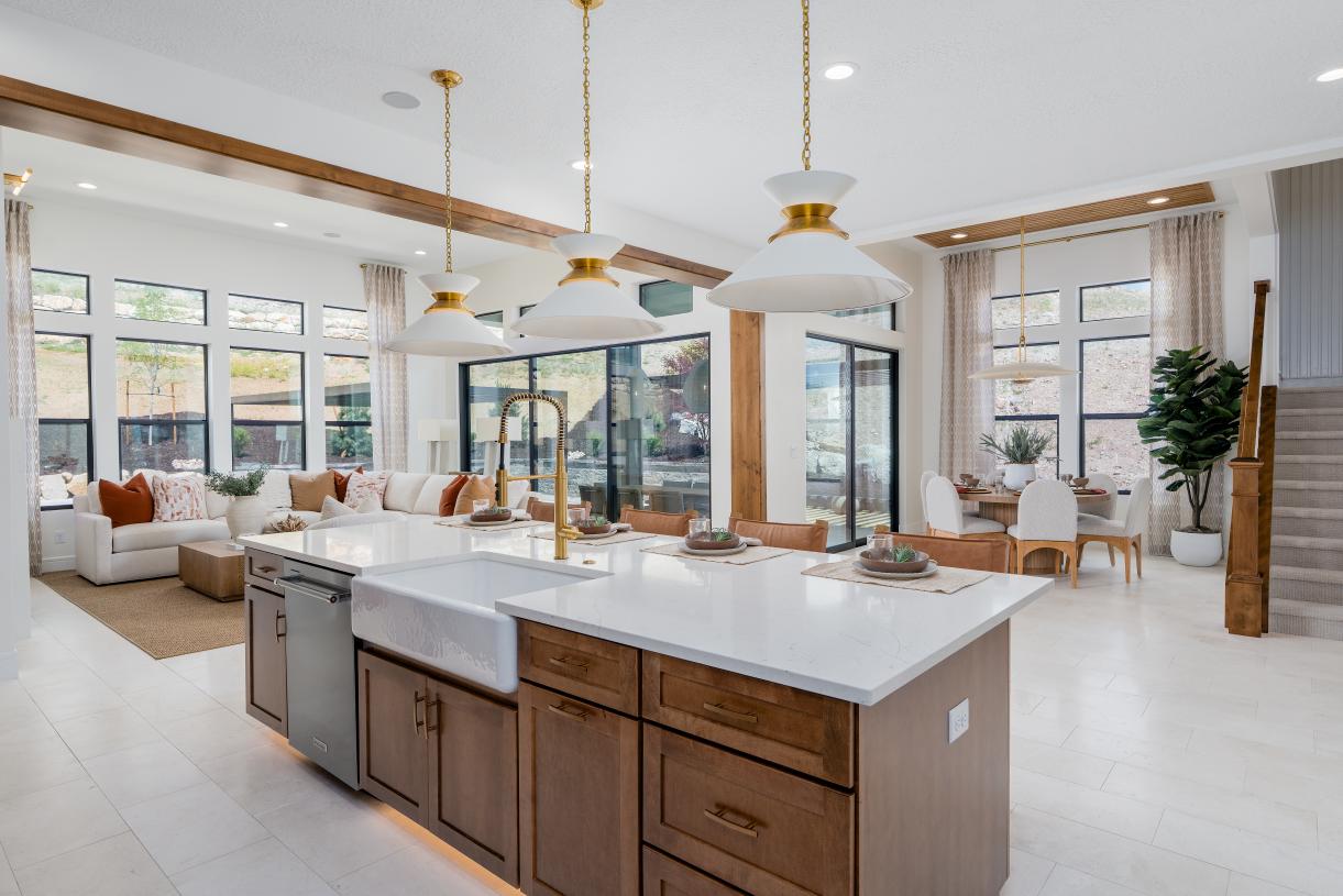 Open concept floor plans