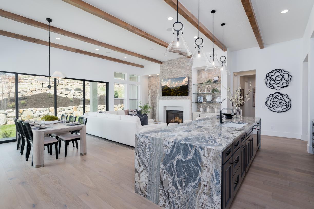 Open concept floor plans