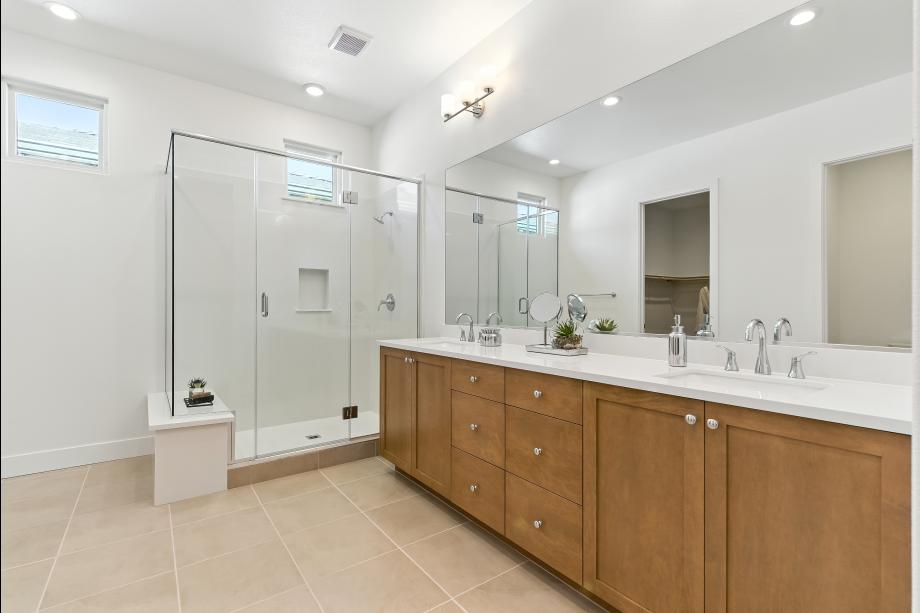 Primary bathroom with walk-in shower