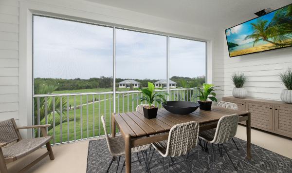 Seamless indoor/outdoor living with scenic bayou views