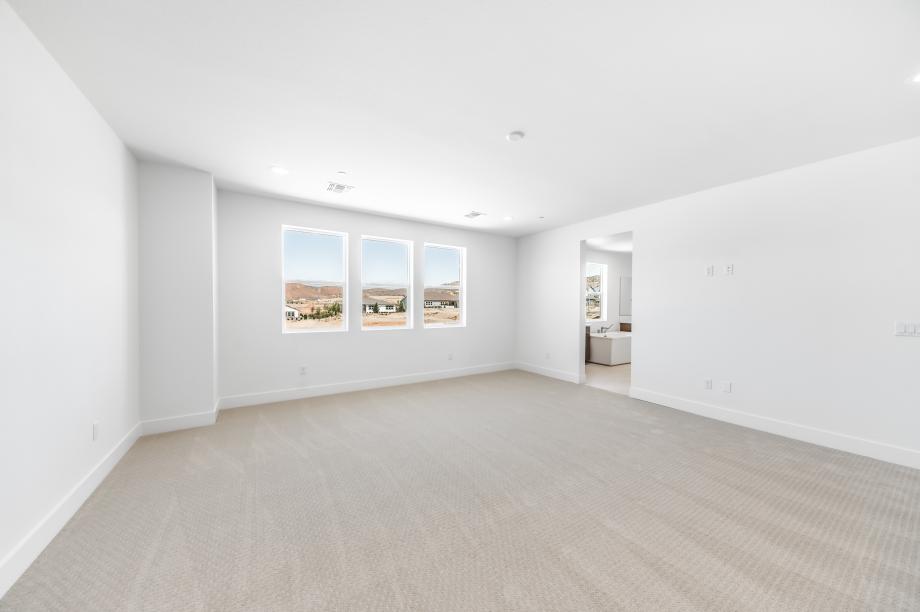 Large primary bedroom suite with ample natural light
