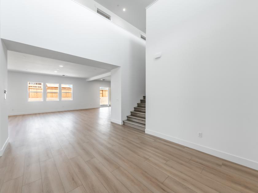 Soaring two-story foyer