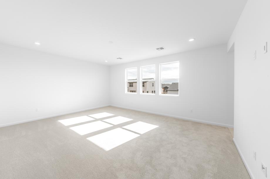 Large primary bedroom suite with ample natural light