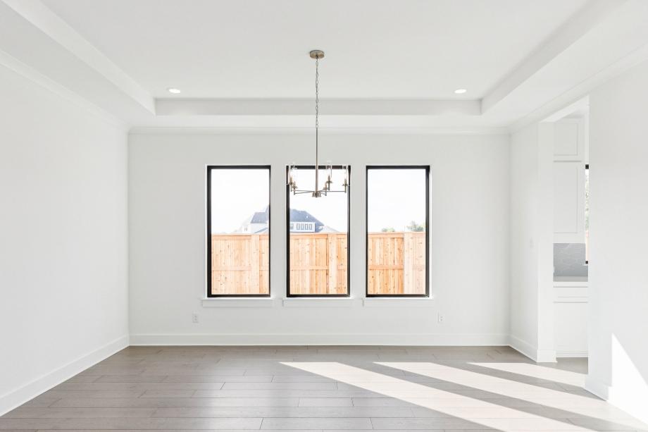 Sun-filled dining room