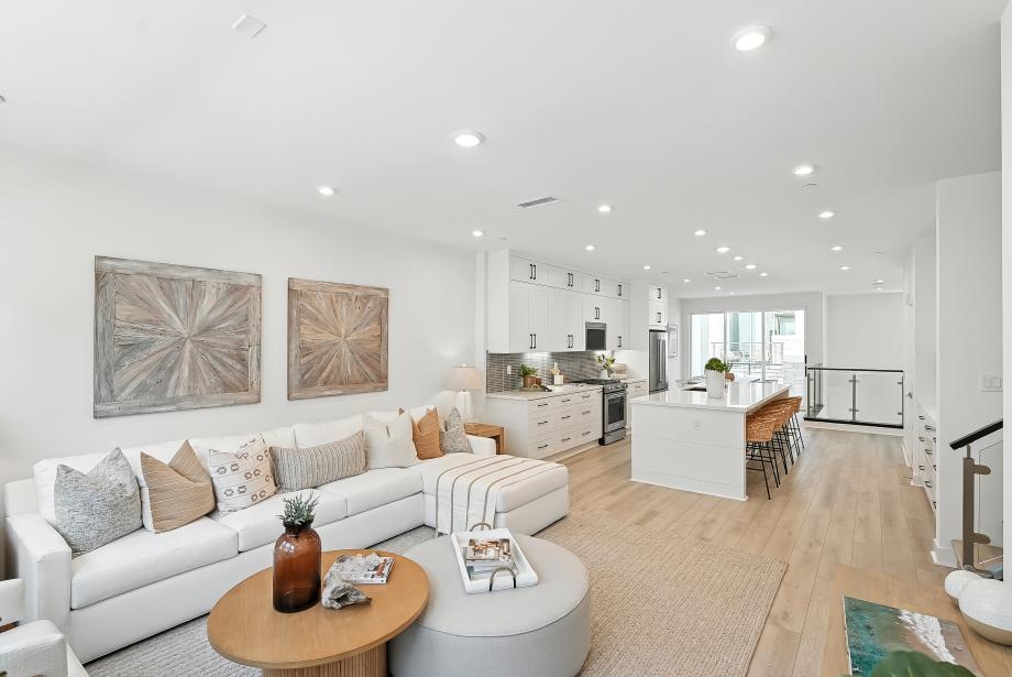 Open-concept floor plan