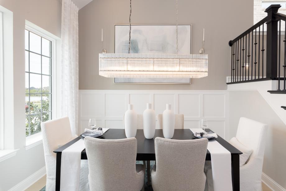 Two-story dining room