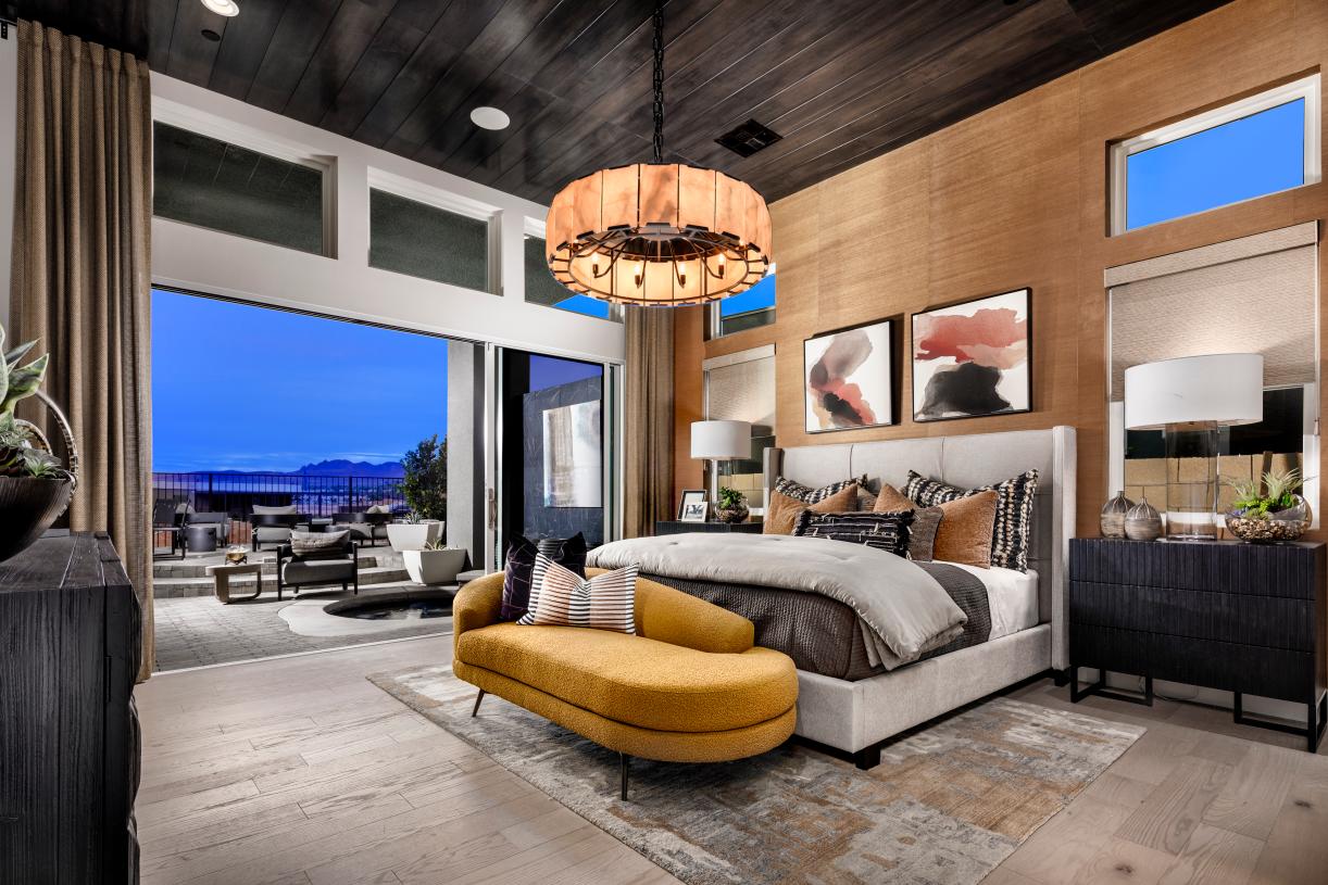 Luxurious primary bedroom suites