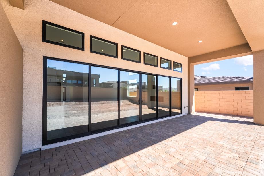 Large, oversized rear covered patio