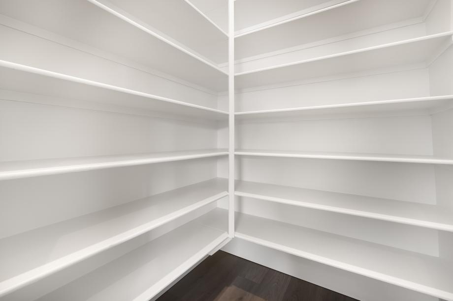 Large walk-in kitchen pantry