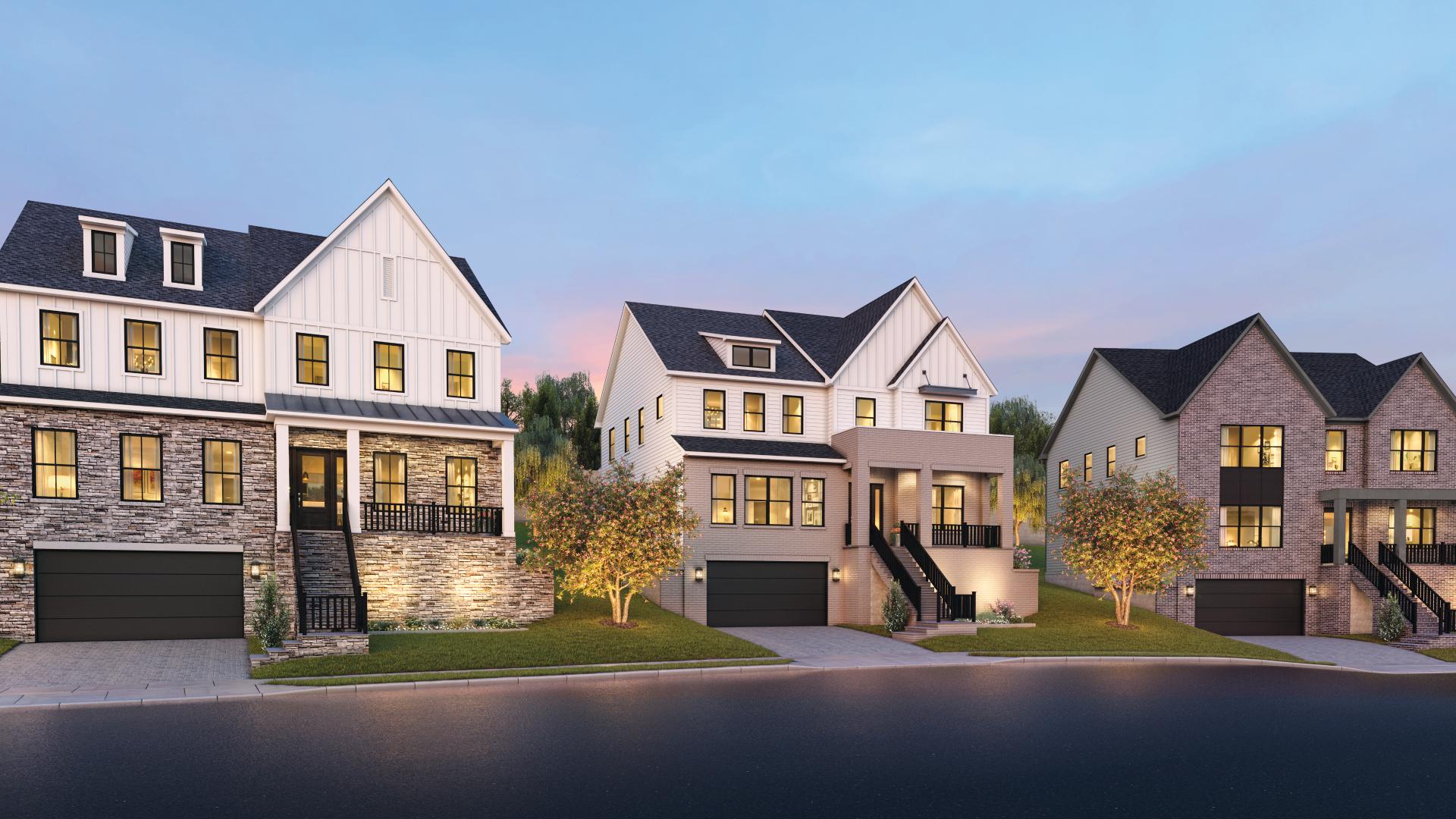New Home Community The Grove at Dominion Hills in Arlington, VA by Toll