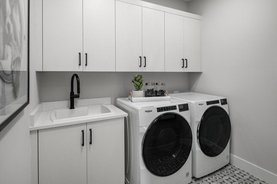 Bedroom-level laundry