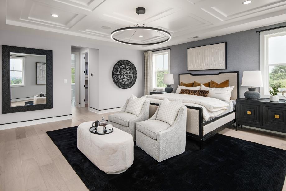 Spacious primary bedroom suite