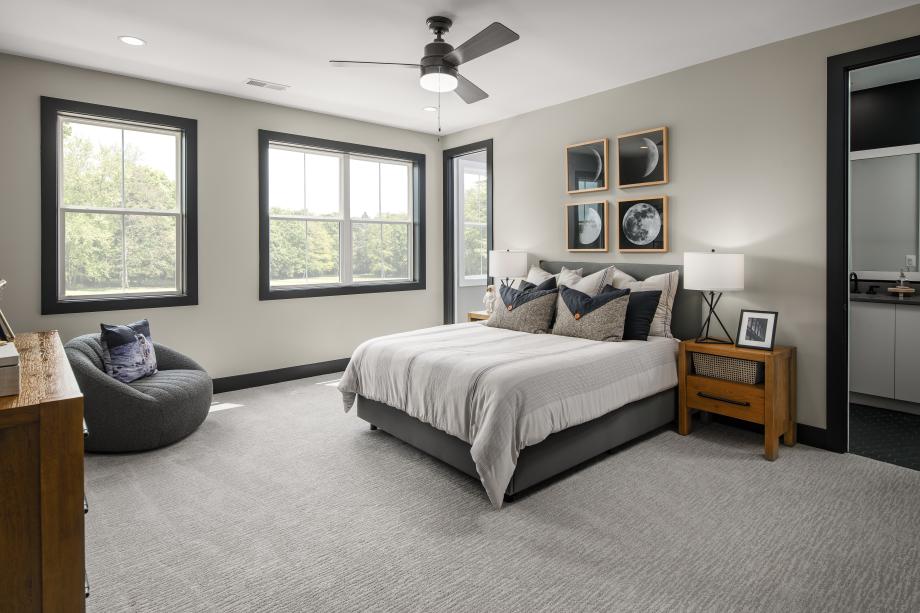 Secondary bedrooms with walk-in closets