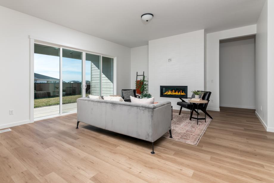 Bright great room provides an inviting space for everyday living