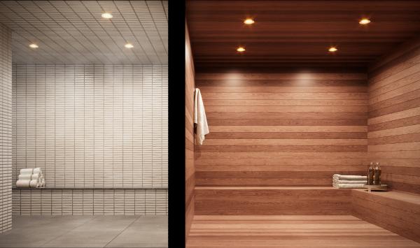 Steam room and sauna rooms are ideal for your post-workout recovery and relaxation