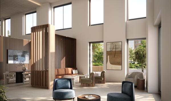 Lobby café and lounge with co-working options